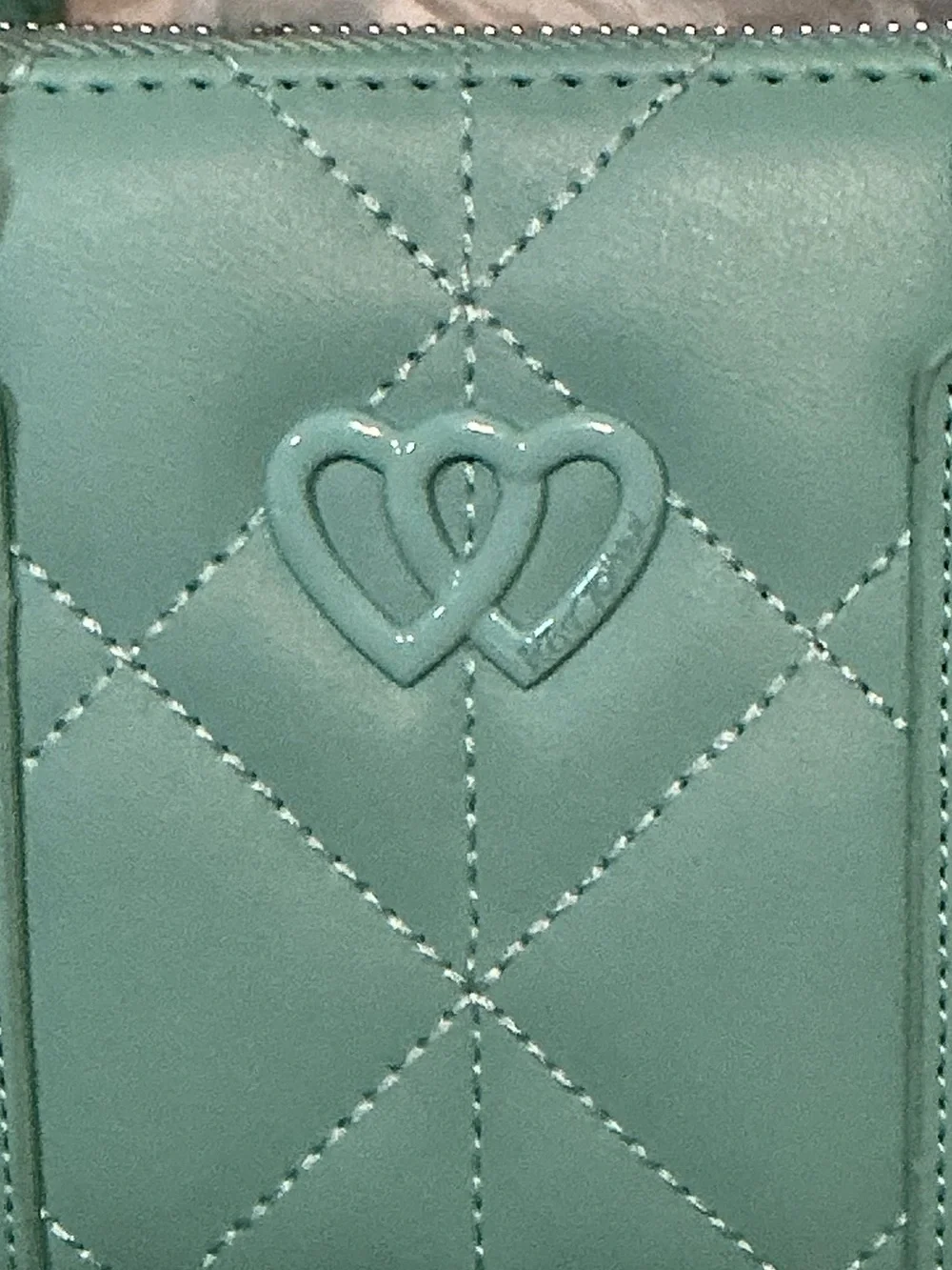 Betsey Johnson NWT XOLAYLA Mint Quilted Leather Top-Handle Mini Crossbody Bag
